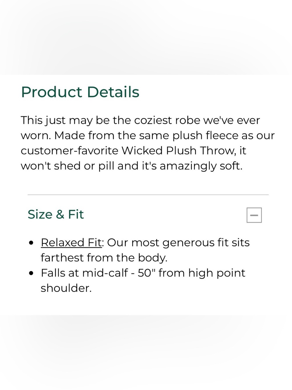 L.L bean wicked plush robe - Picture 2 of 3